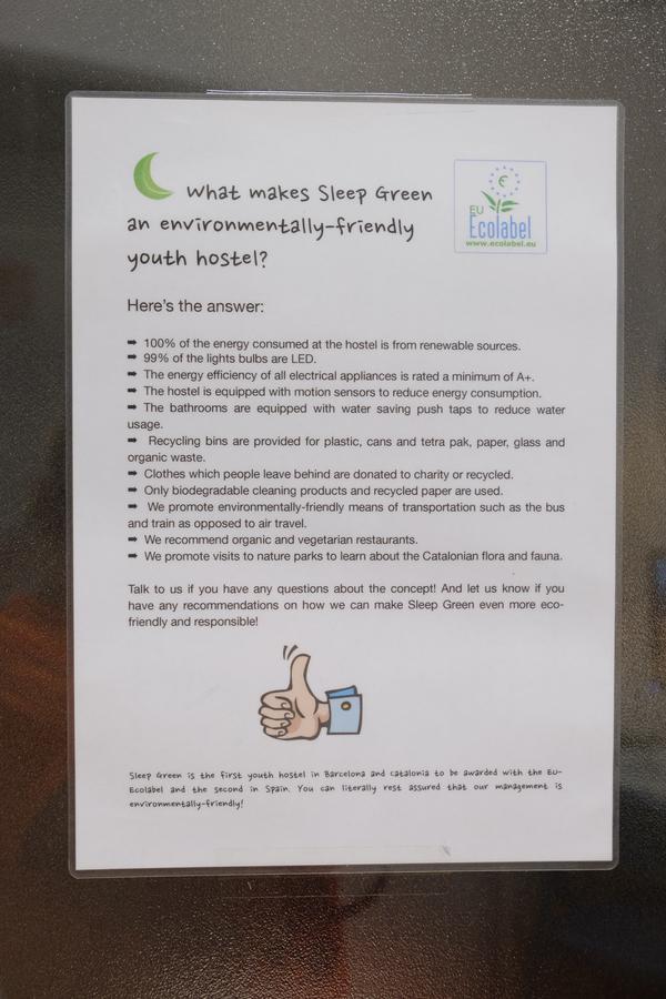 Sleep Green - Certified Eco Youth Hostel Βαρκελώνη Εξωτερικό φωτογραφία